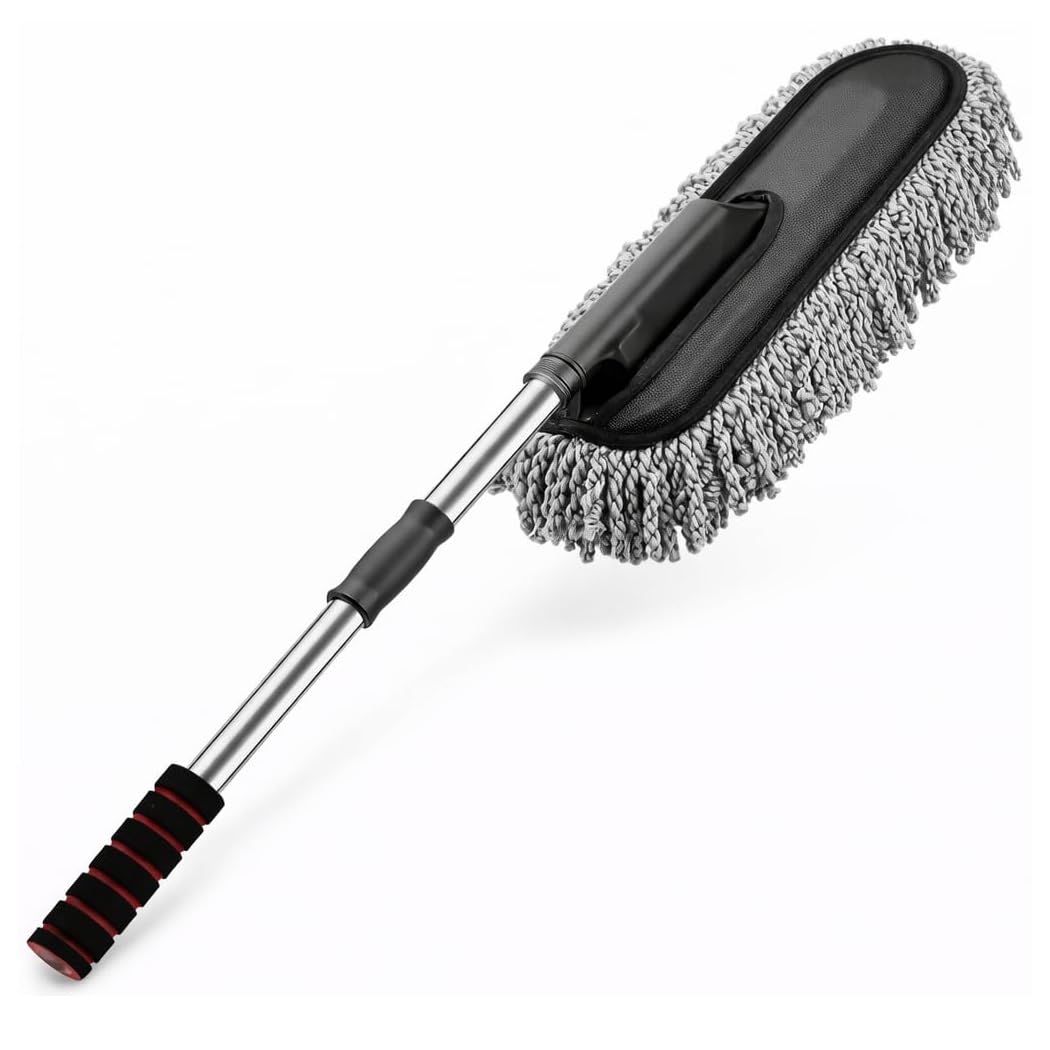 CX2 Microfiber Car Wash Duster with Expandable Handle, Scratch-Free, Wet & Dry Multi-Purpose Auto Detailing Tool