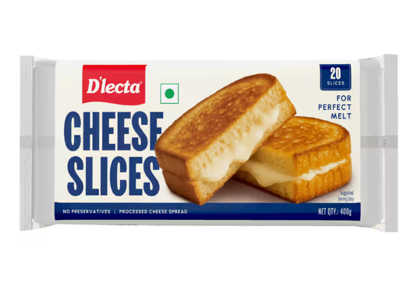 D'lecta Processed Cheese Slices 400gm