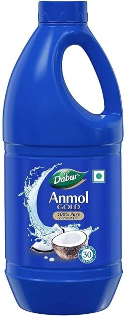 Dabur Anmol Gold 100% Pure Coconut Oil | Nariyal tel | Natural | Multipurpose Hair Oil (900 ml)