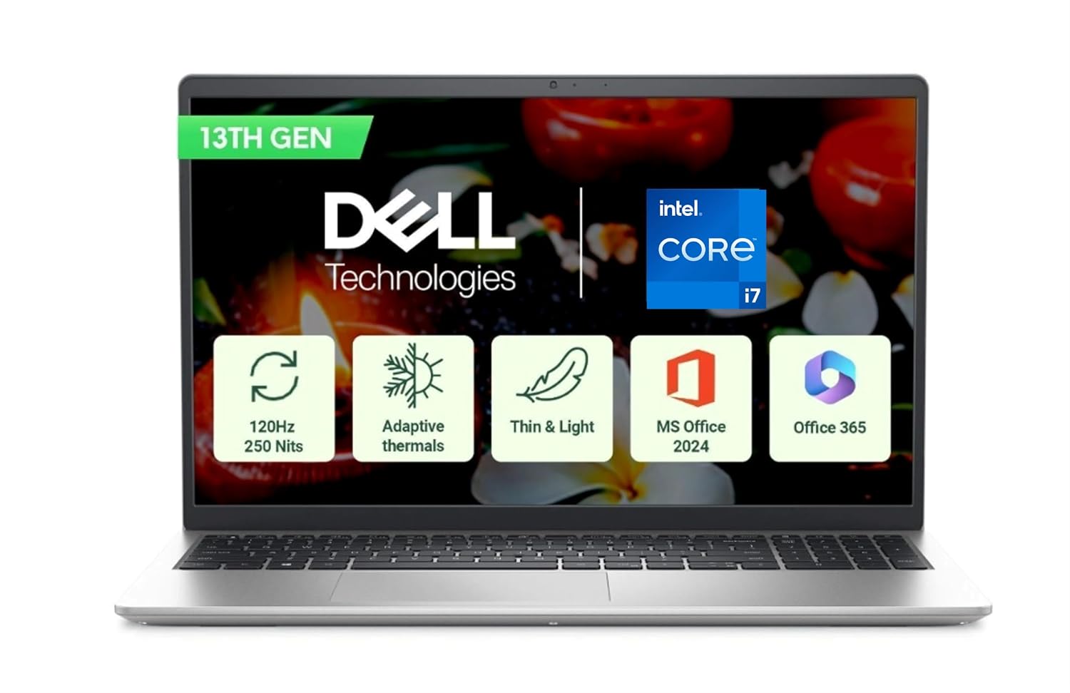 Dell 15 (Previously Inspiron), Intel Core i7 13th Gen -1355U, 16GB, 512GB SSD Laptop