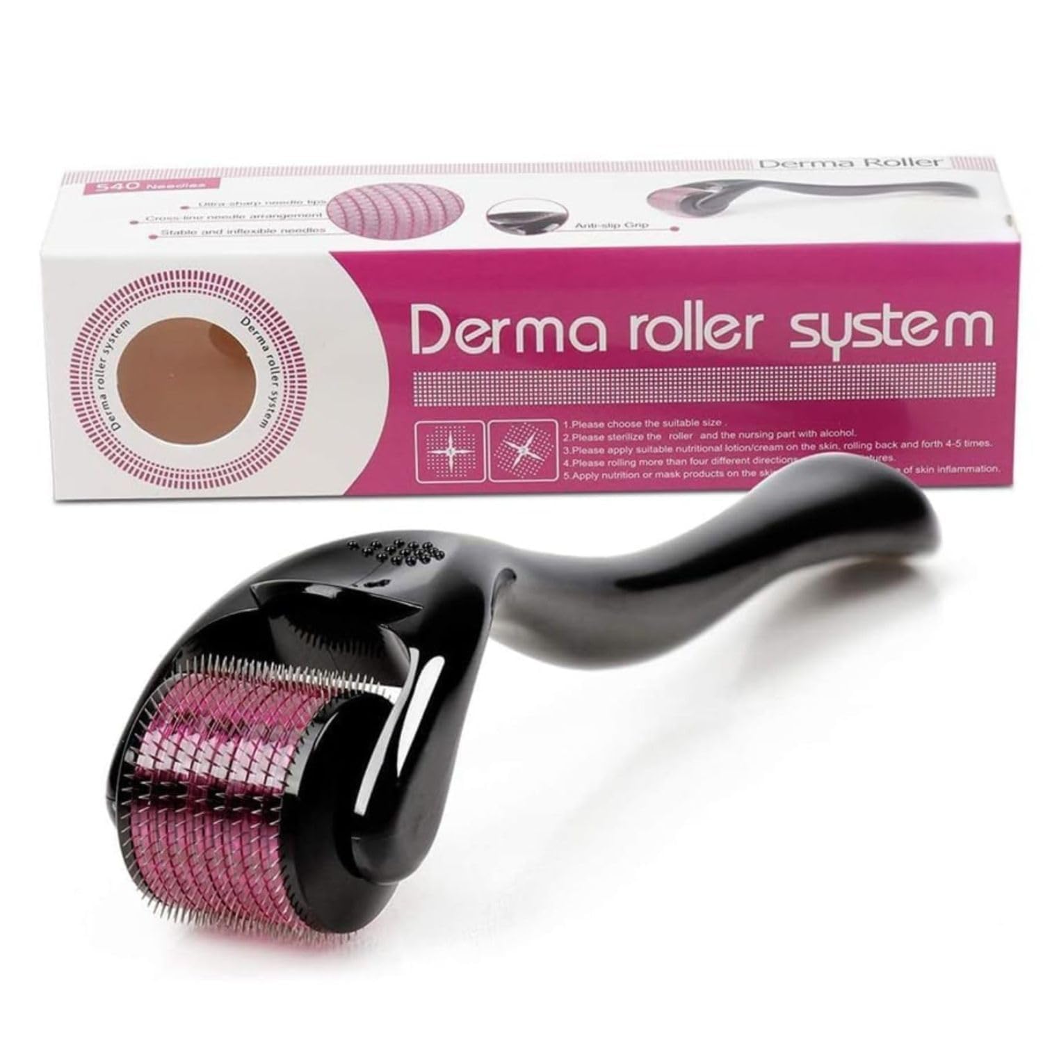 Derma Roller For Hair Growth, Beard Care And Skin Treatment, Multi-Purpose Microneedling Tool