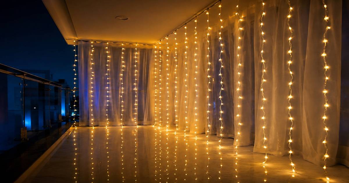 DesiDiya Pixel LED String Lights (22m, Warm WHite, Festive Special)
