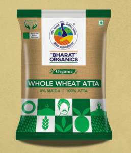Digihaat : Bharat Organic whole wheat atta 5kg at 150