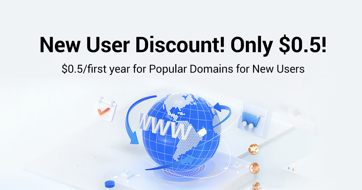 Domains starting for just $0.10