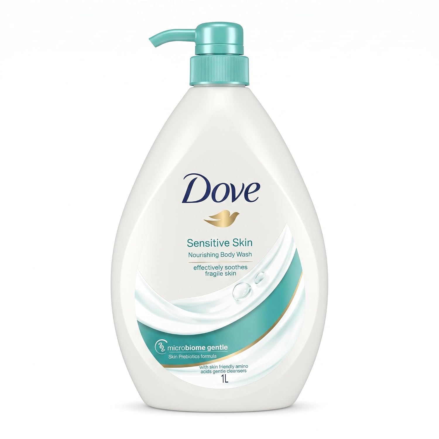 Dove Nourishing Body Wash for Sensitive Skin, 24Hrs Moisture Lock, 1L