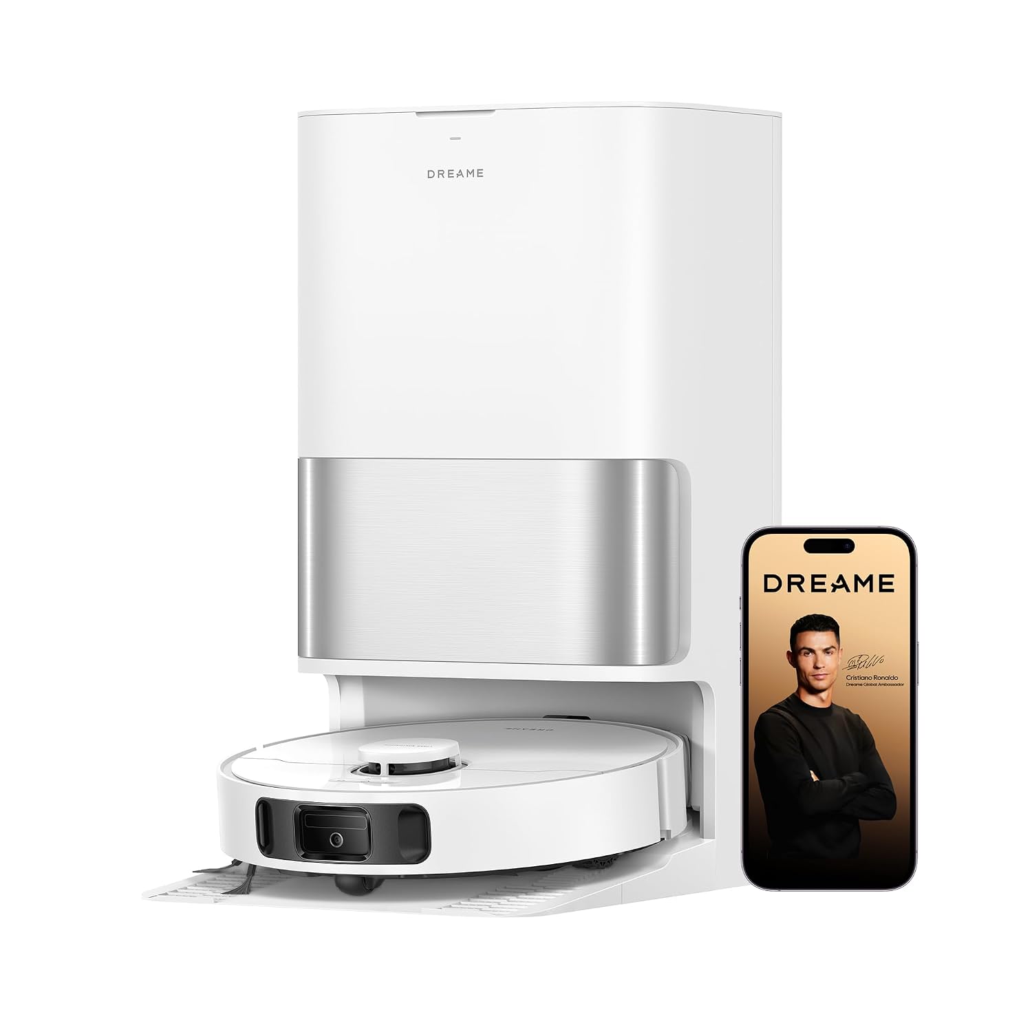 DREAME D30 Ultra Robot Vacuum and Mop Combo, 25,000Pa Suction, Auto Empty & Mop Self-Cleaning, MopExtend Edge Cleaning