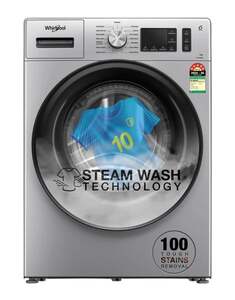 [Drop] Whirlpool 7 kg 5 Star Inverter 100+ Tough Stains, Steam Technology Fully Automatic Front Load with In-built Heate