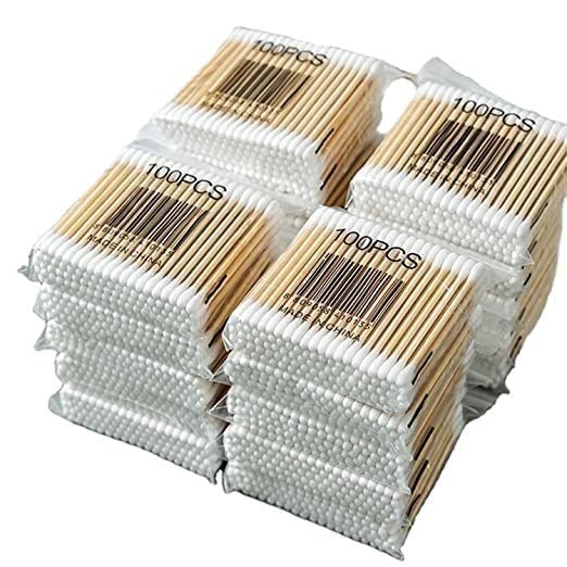Ear Cleaning Buds Wooden 100% Pure Cotton Buds Swabs Eco Friendly Ear Swabs For Removing Ear Wax, Baby Care, Art & Craft