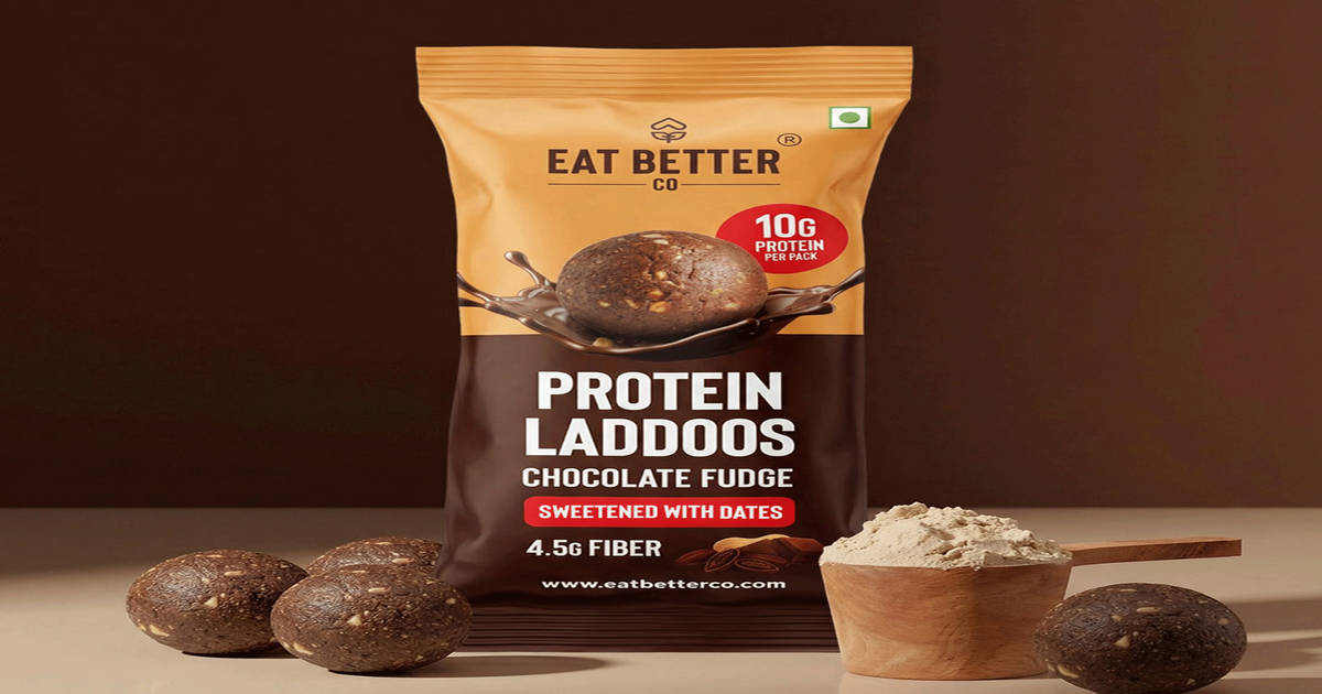 Eat Better Co - 10G Protein Laddoo - Chocolate Fudge - 4 Laddoos - 10gm Protein Per Pack on Instamart
