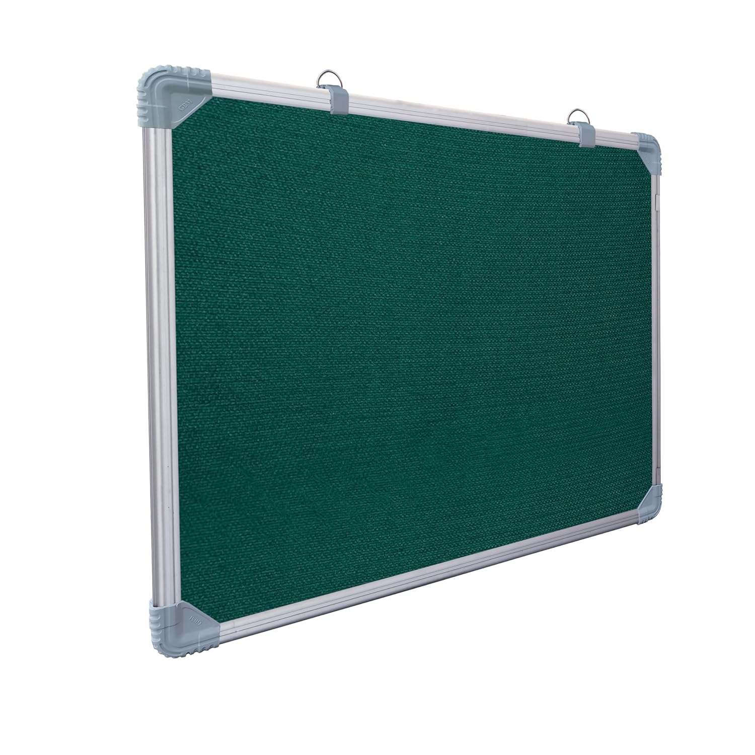 Eduway 2x2 Feet Notice Board/Pin Up Board/Bulletin Board/Display Board/Soft Board (20 Push-Up Pins)` (Green- 59x59 Cms.)