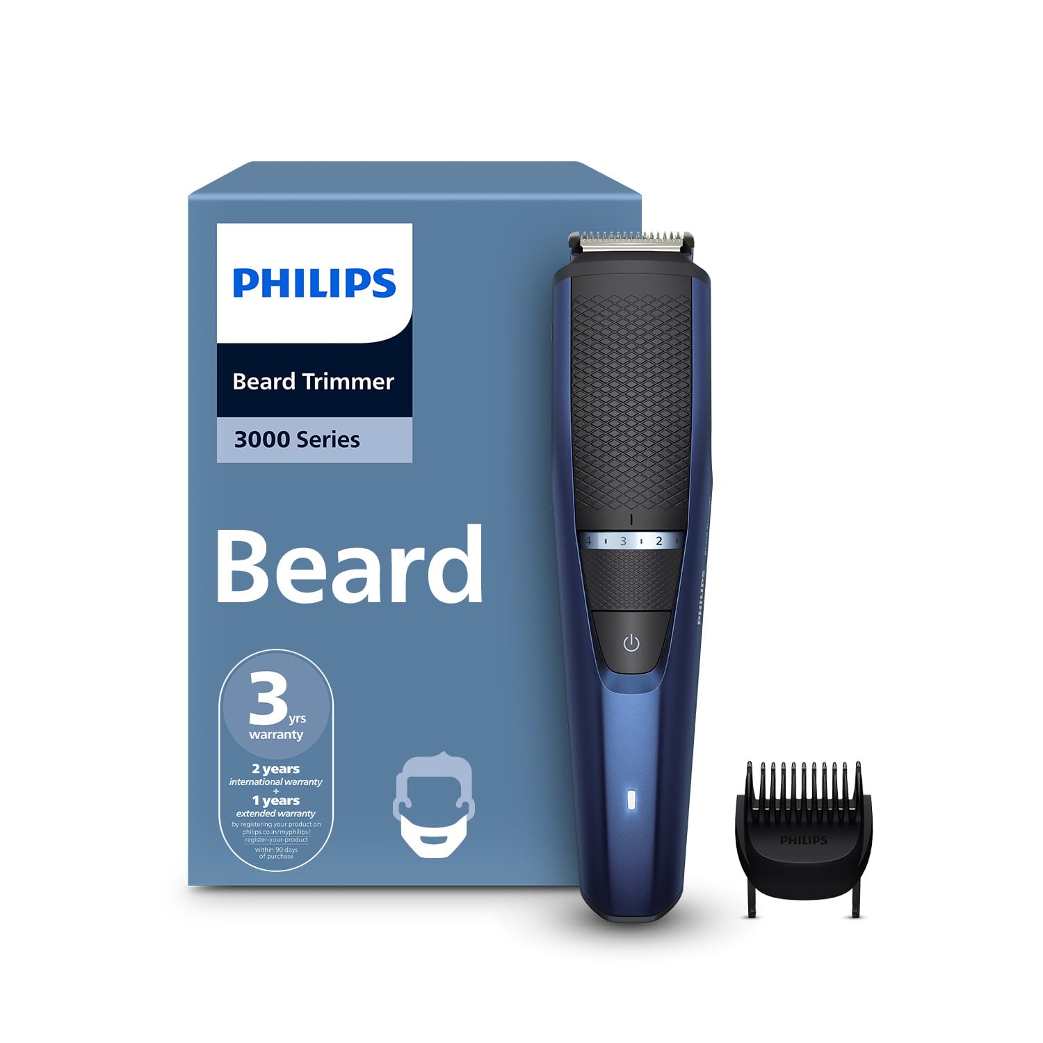  Effortless Grooming for Every Style! Philips BT3325 Skin Friendly Beard Trimmer for Men - Rs. 799