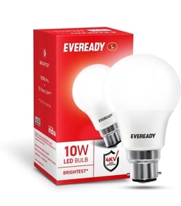 EVEREADY 10 W Basic Round B22 LED Bulb (White)