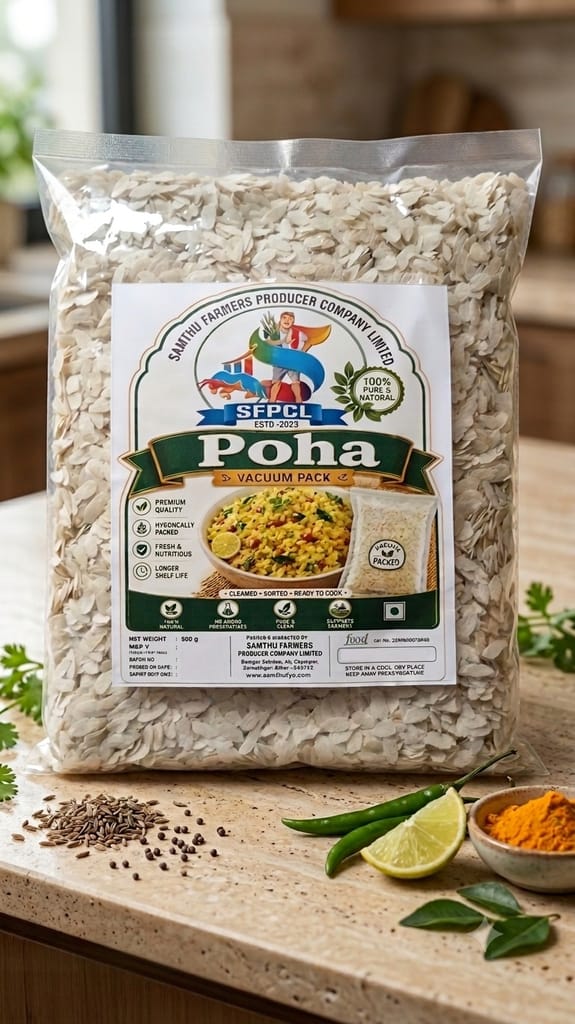 Farm Fresh Premium Poha (Flattened Rice) 500 gm @20