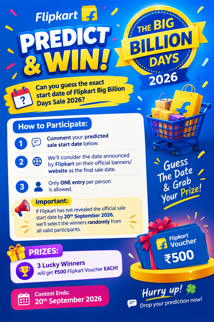 Flipkart BBD 2026 - Predict & Win