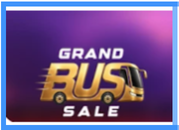 Flipkart Grand Bus sale 20% on SBI Cards, up to Rs. 500 coupons ,Bus passes ,Supercoin offers & more