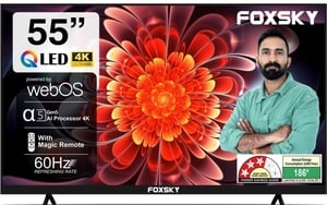 Foxsky 139 cm (55 inch) QLED Ultra HD (4K) Smart Google TV with HDR10 (55FS-GOOGLE LED TV)