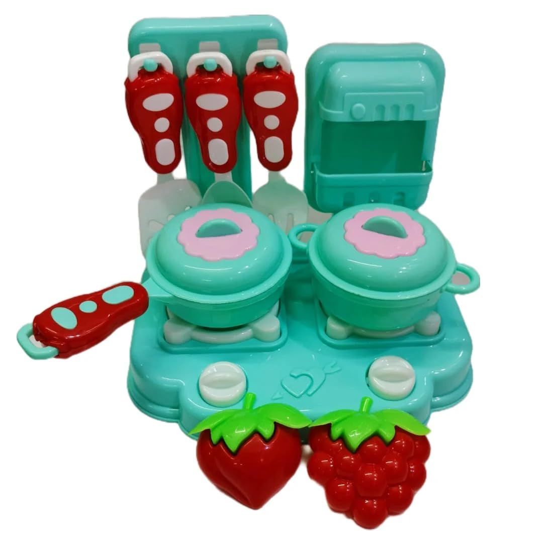 [Free delivery only for the first order or from Prime accounts] ToyBharat Kitchen Set for Kids is a Multicolour Pretend