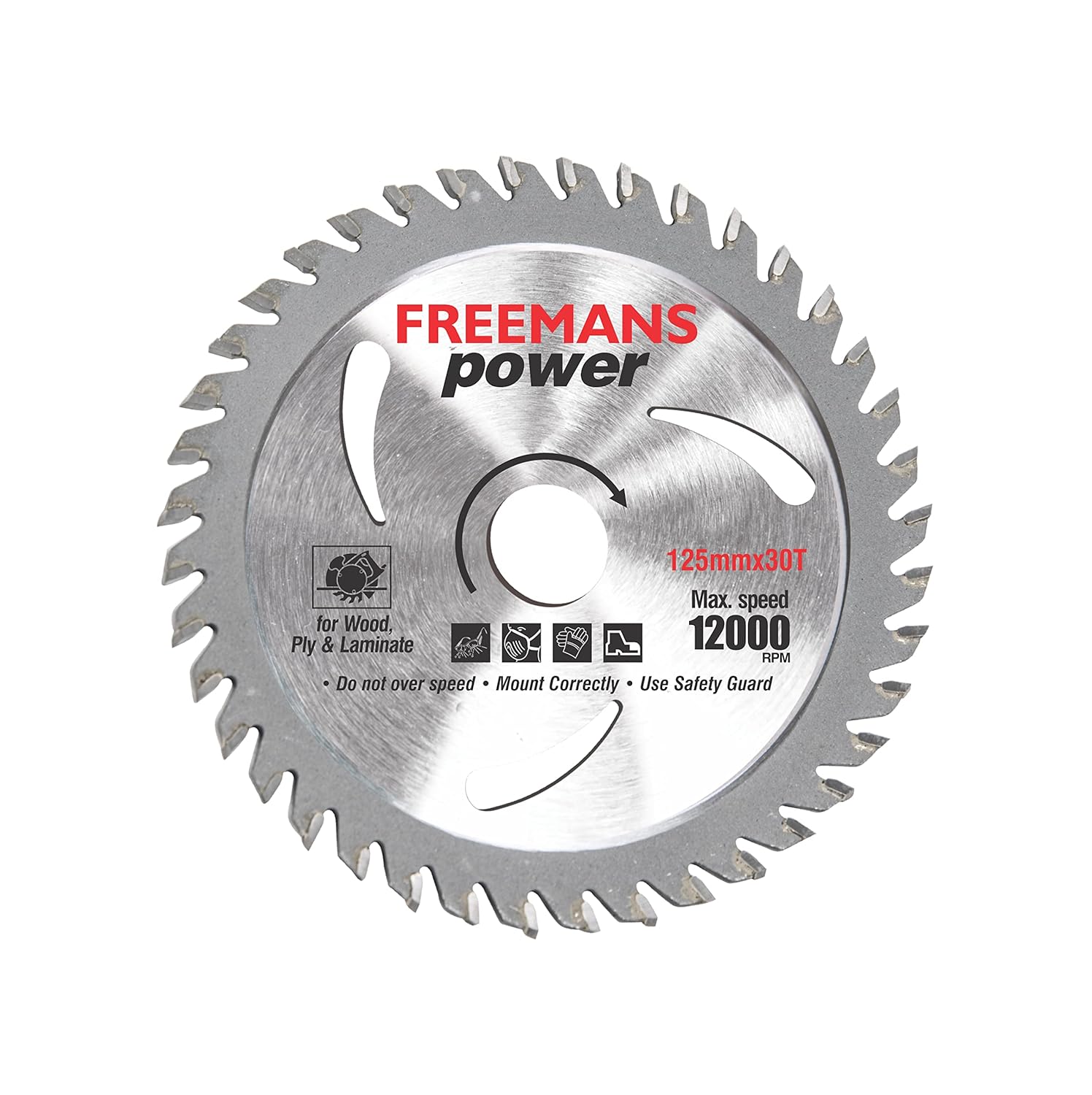 FREEMANS TCT530 Power Circular Saw Blade - 5 Inch 125mmx30T (Pack of 20 Pieces)