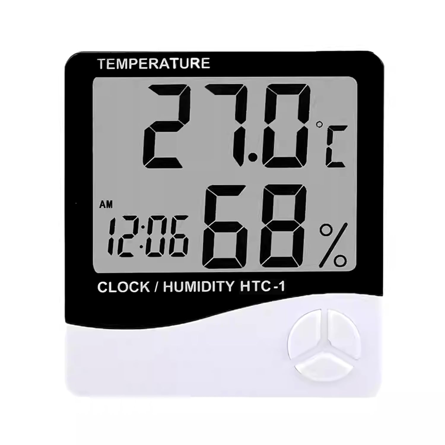 FreshDcart HTC-1 Room Thermometer with Humidity Incubator Meter and Accurate Temperature Indicator Wall Mounting LCD Dig
