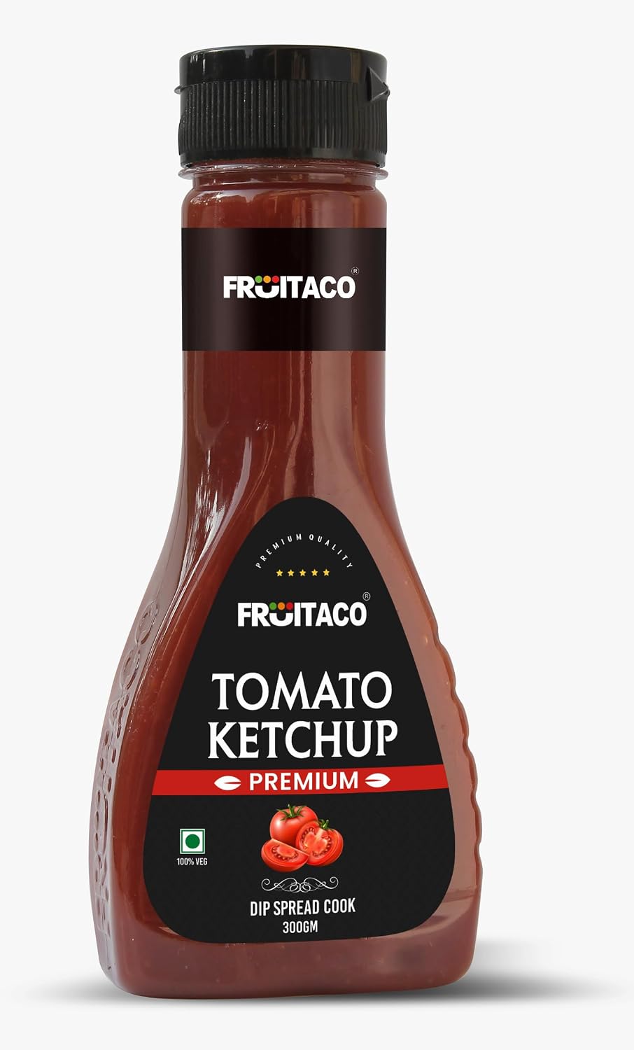 Fruitaco Tomato Ketchup, 300 g | No Added Colors | No Artificial Flavors | Perfect Dip for Fries, Sandwiches, Snacks and