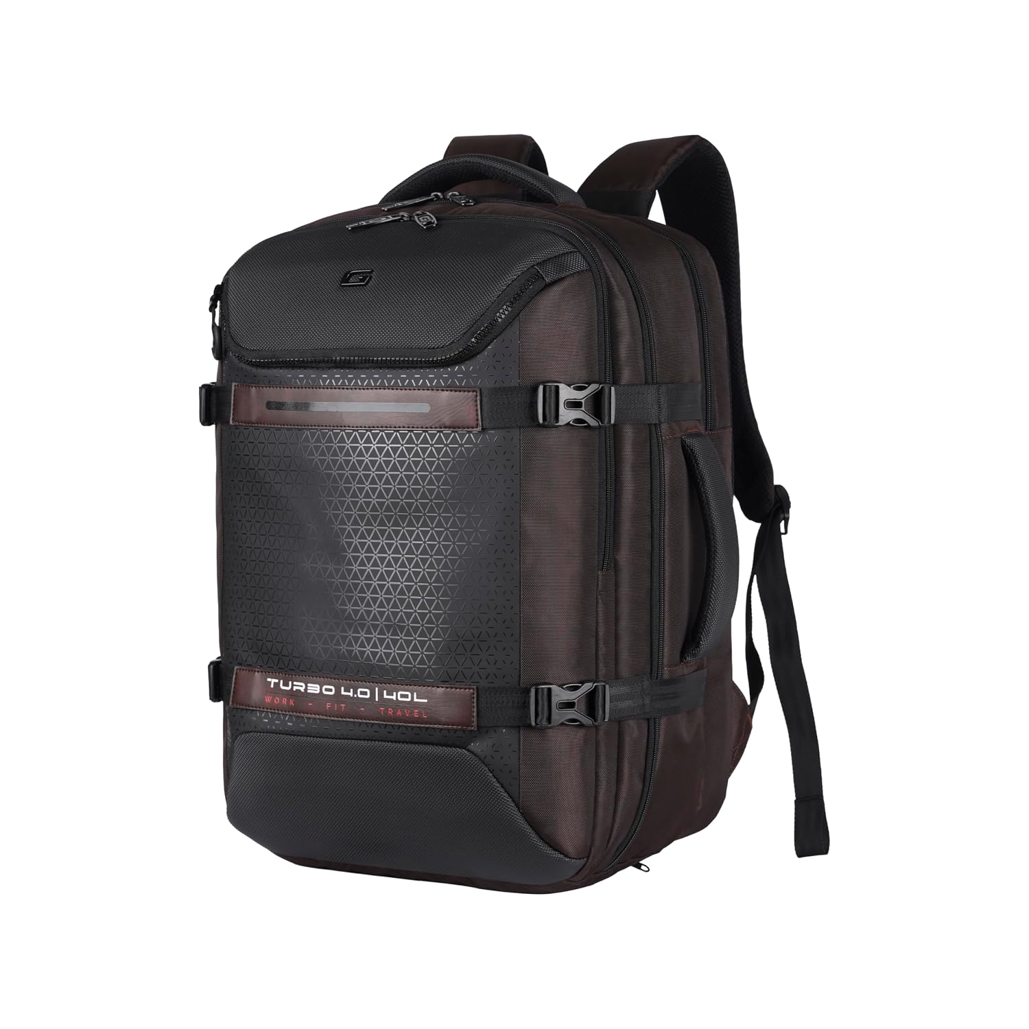 Gear Turbo 4 19"/40L Large Water Resistant Anti Theft Laptop Backpack with Raincover | Casual Backpack | Daypack | Trave