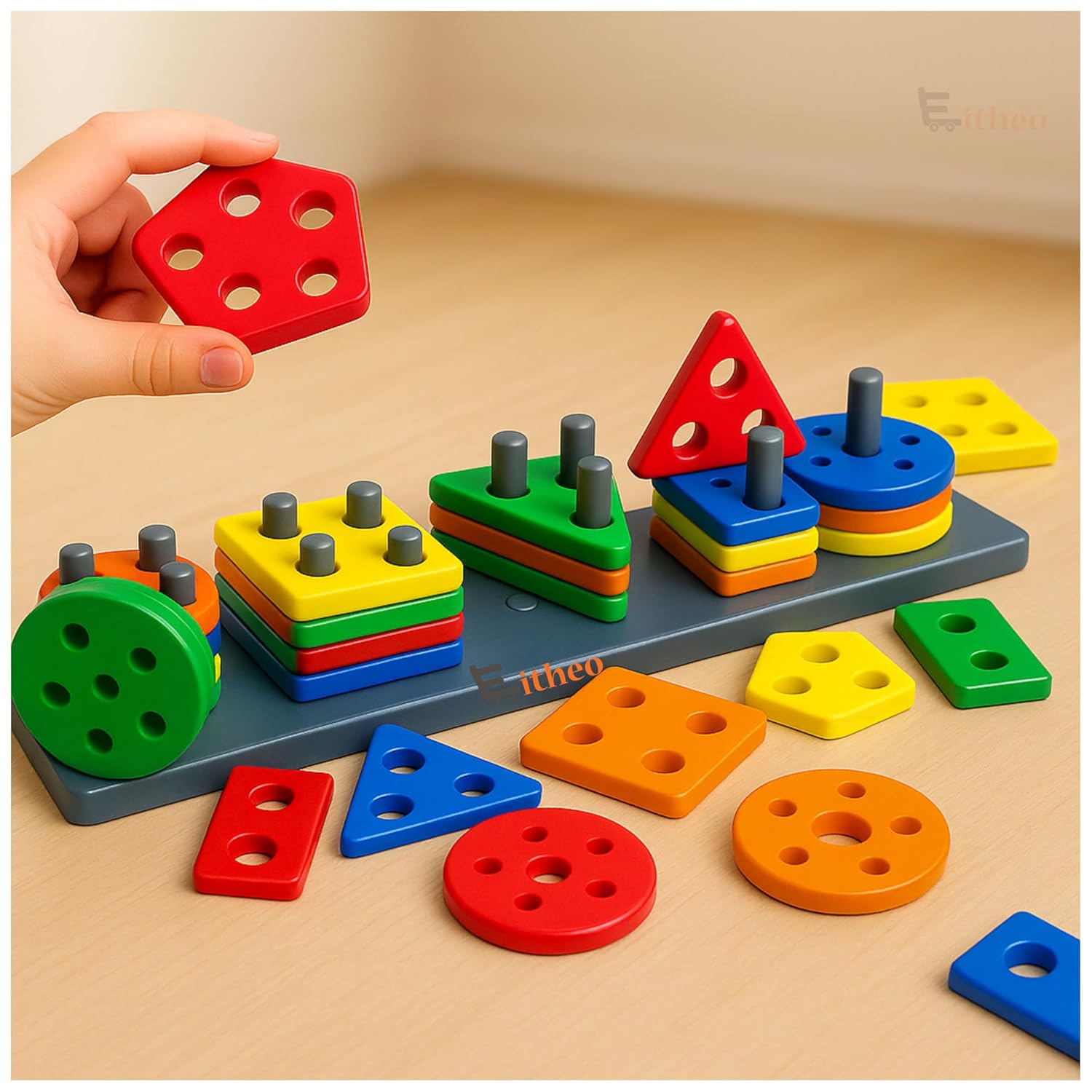 Geometric Angle Blocks for Kids | 26 Pcs