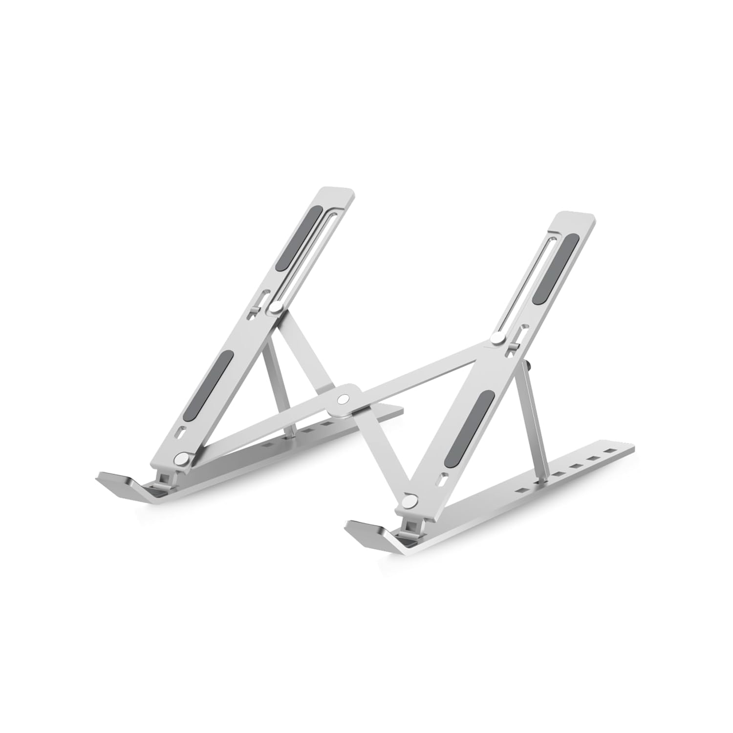 Geonix Trek T3 Aluminium Ergonomic Laptop Stand | 7 Angles Adjustable Tabletop | Anti Slip Rubber Pads | Foldable | Comp