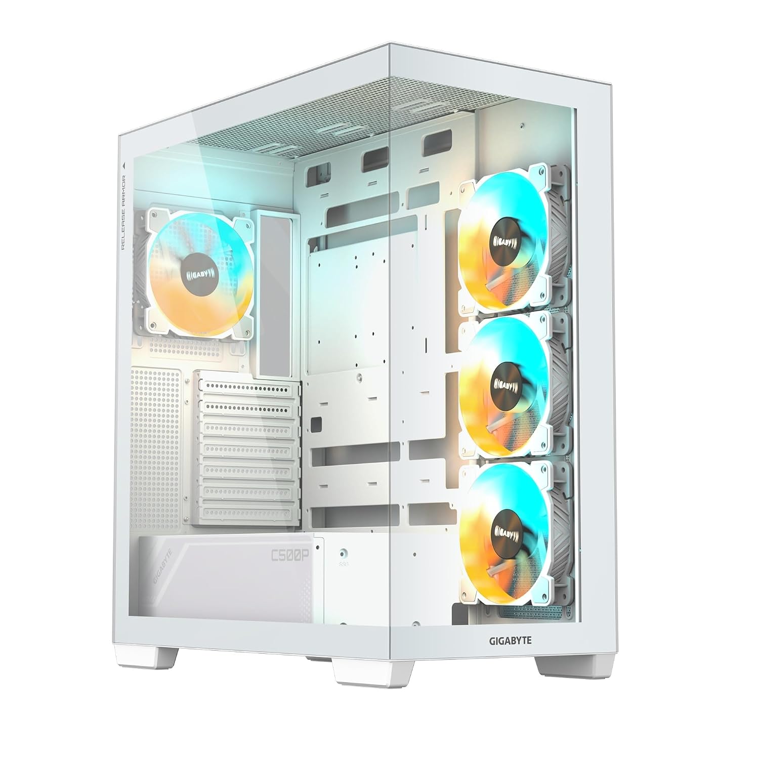 GIGABYTE C500 Panoramic Stealth ICE Mid Tower Gaming Cabinet