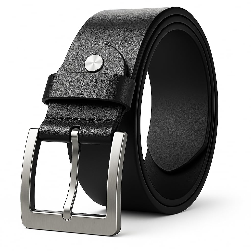 GIOLYNN Men's Genuine Leather Belt for Men Formal/Casual