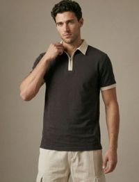 glitchez Men's Polo Collar Regular Fit T-shirt