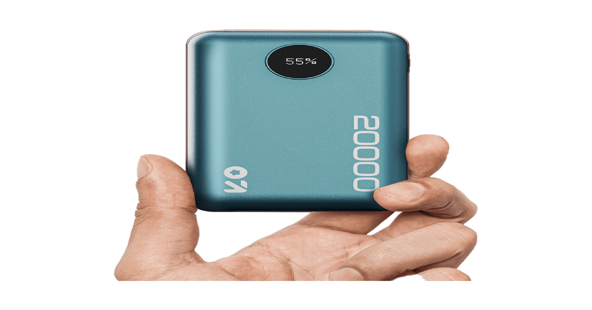 GOBOULT 20000 mAh 22.5 W Power Bank Lithium Polymer, Fast Charging for Earbuds, Mobile (Teal) on Instamart