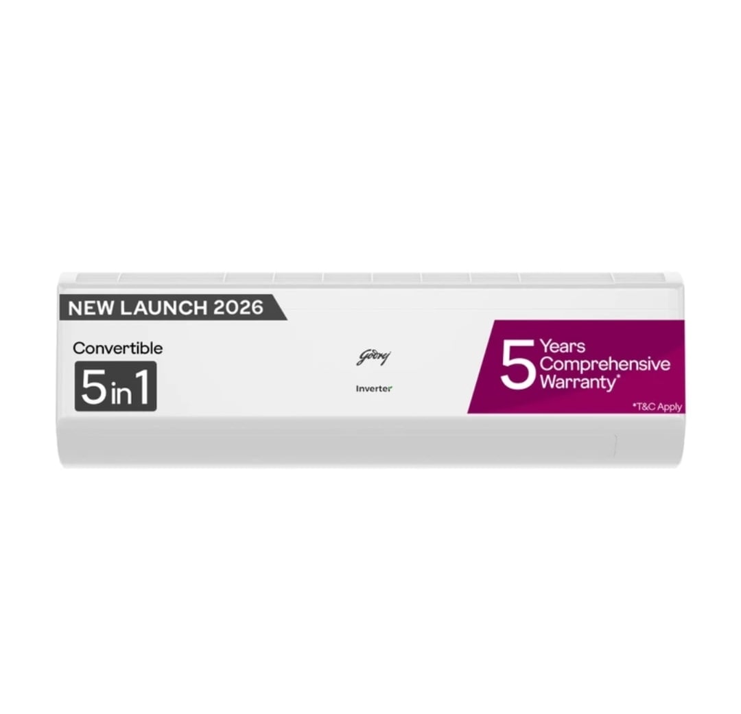 Godrej 2026 Model 1.5 Ton 4 Star Split Inverter with 5-in-1 convertible