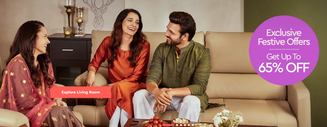 Godrej Interio Exclusive Festive Sale Up to 65% Off + Save Up to Rs.5000 on Coupon