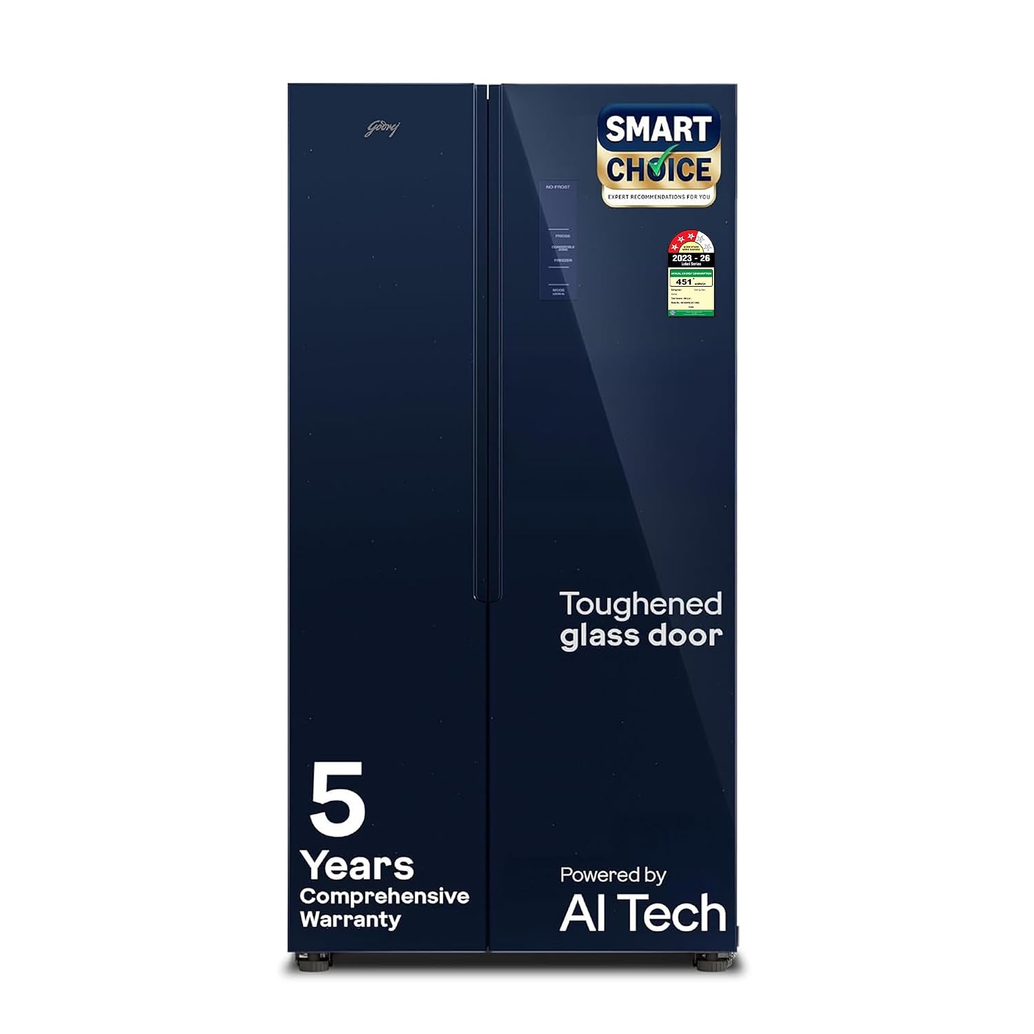 Godrej RS EONVELVET 646C RIT SM BL Side By Side Refrigerator