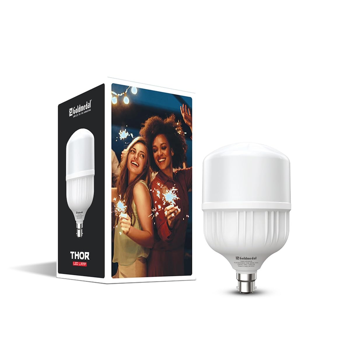 Goldmedal Thor 50W B22 Base LED Bulb For Home & Office | Energy Efficient | 230 Degree Light Coverage | Surge Protection
