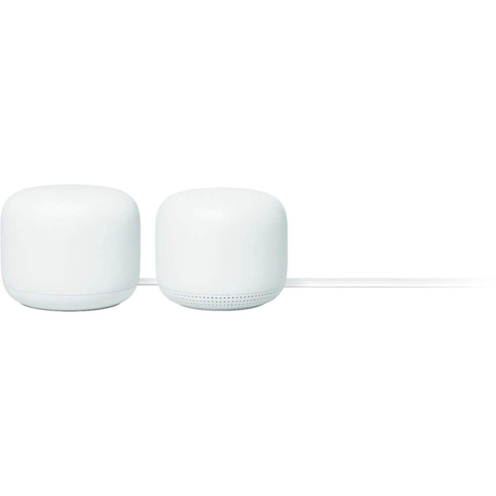 Google Nest WiFi-4x4 AC2200 Wi-Fi Mesh System with 4400 Sq ft Coverage (Router 2-Pack)