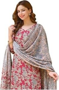 GoSriKi Women Ethnic 3 piece Kurta set with Dupatta|| Up to 90% off starting at @ 349