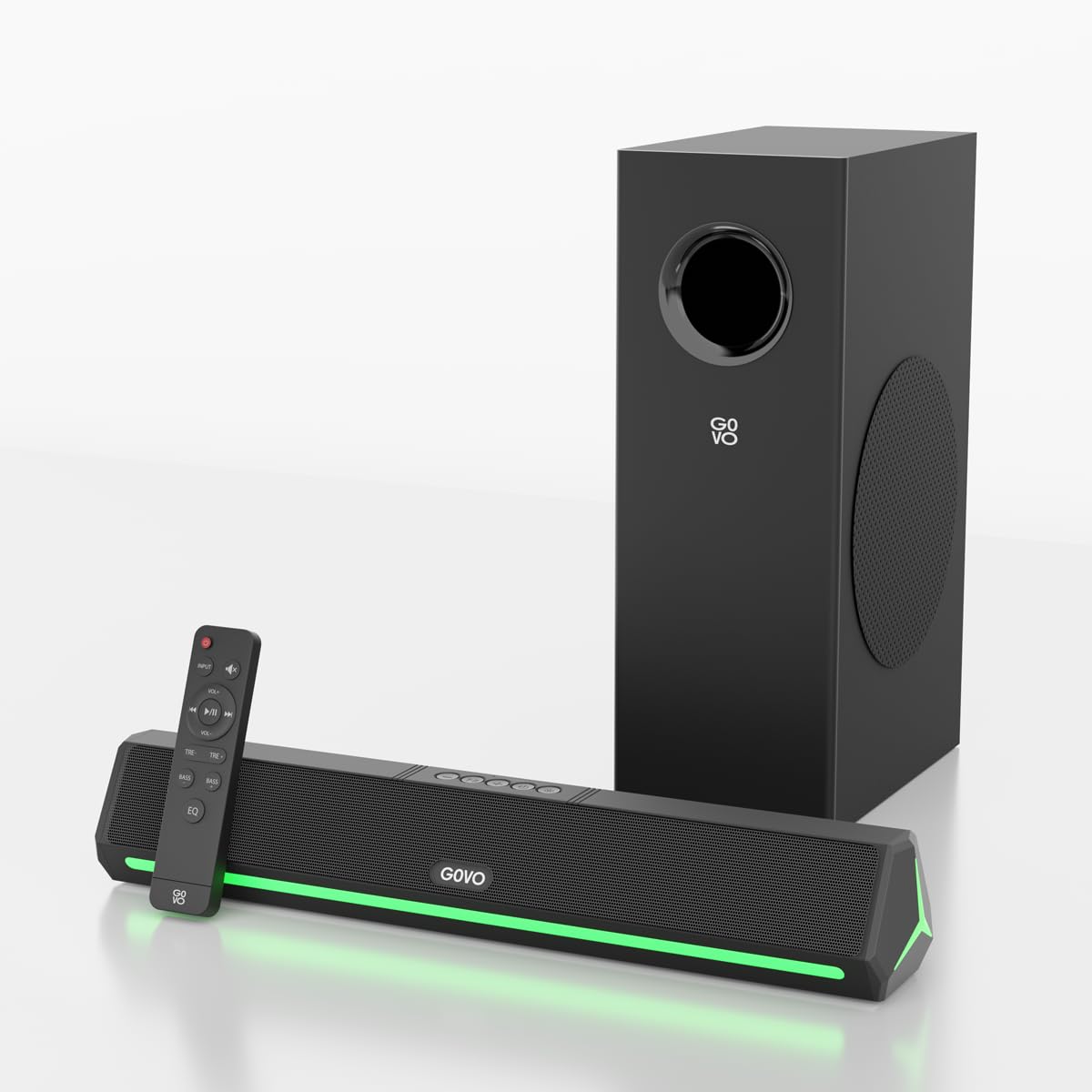 GOVO GOSURROUND 600 | 90W Soundbar | 2.1 Channel Home Theatre | Deep Bass from 4" Subwoofer | BT v5.3, HDMI, AUX, USB Co