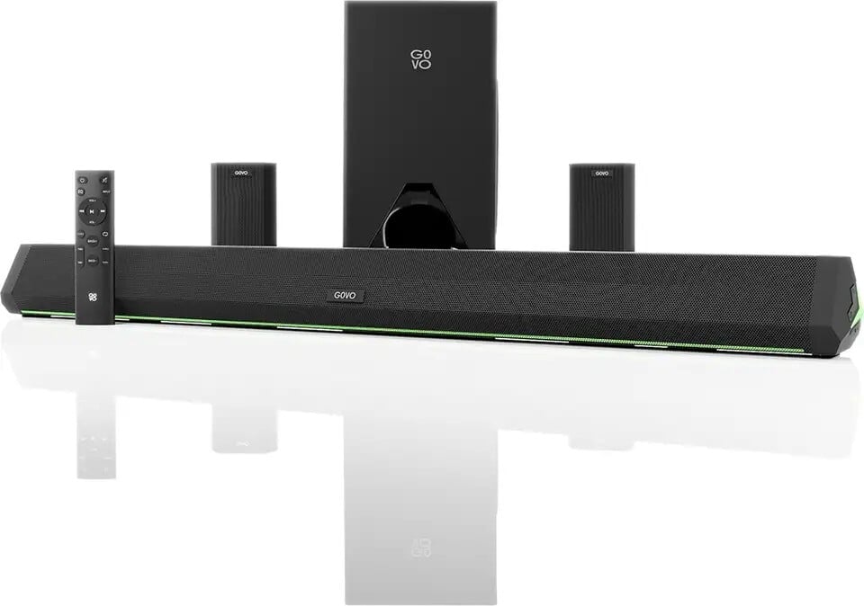 GOVO GOSURROUND 950 500 W Bluetooth Soundbar (Platinum Black, 5.1 Channel)
