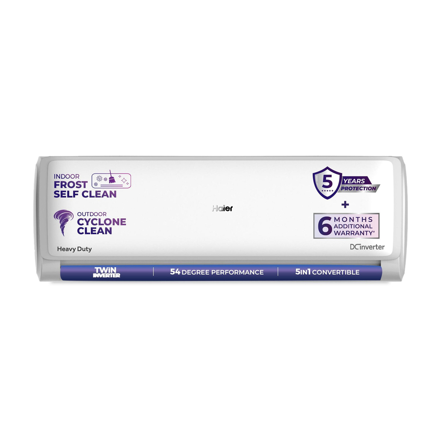 Haier 2026 Model 2 Ton 3 Star Split Twin Inverter AC (HSI24VP-W3NB-I,HSO24-3NB-I, White)