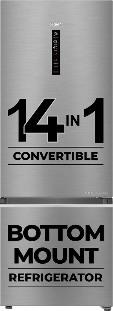 Haier 355 L Frost Free Double Door 3 Star Convertible Refrigerato