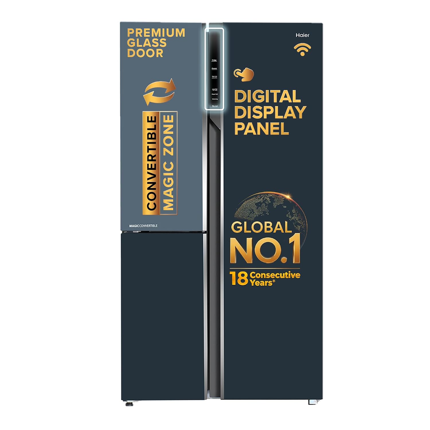 Haier 598L 3Star Vogue 3-Door Side by Side Frost Free Refrigerator