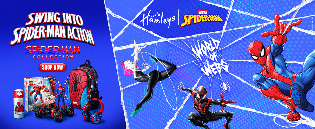 Hamleys - Spider-Man Collection | Upto 50% off | Use code WELCOME10 to get additional 10% Off