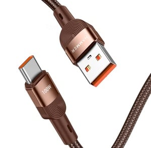 HAMMER 100W 5A USB to Type-C, WARP/ VOOC/FLASH support, Super Fast Charging Cable,1.2M Nylon Braided, Tangle free,480Mbp