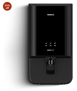 Havells Aquas Lite Water Purifier, UV + UF Purification, 4-stages, 7L Storage, Ideal for Municipal Water, Significant wa