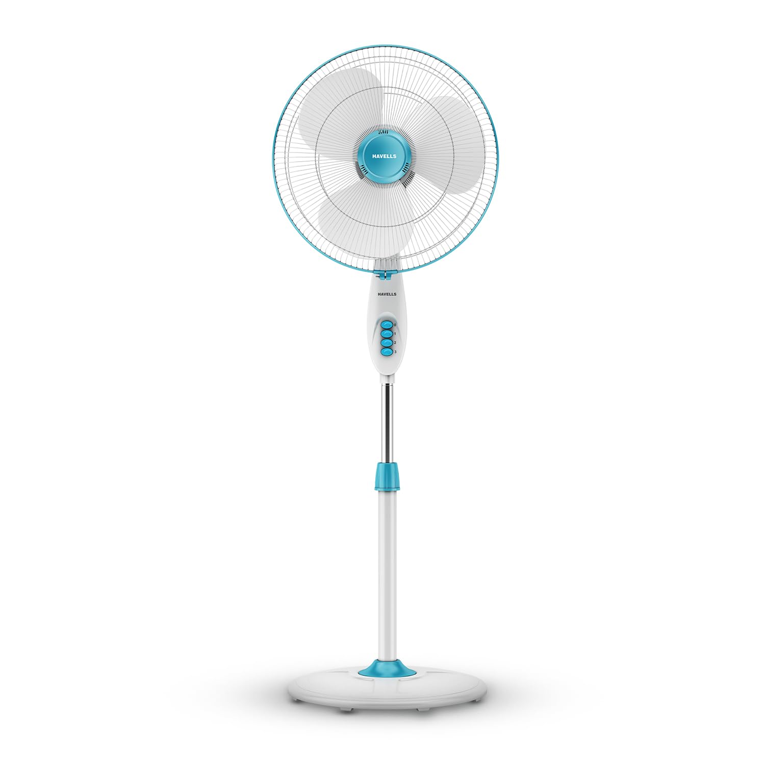 Havells Gatik Pro 400mm Pedestal Fan| 120 Ribs Guard for Safety| Smooth Oscillation| Heavy Base| ISI Marked | 2 Year War