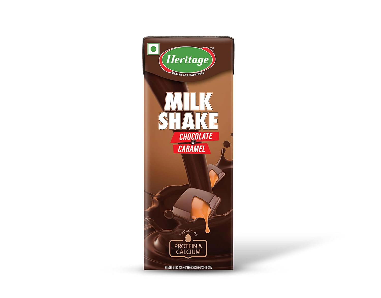 Heritage Chocolate & Caramel Milkshake, 180 ml Tetra Pack(location specific)