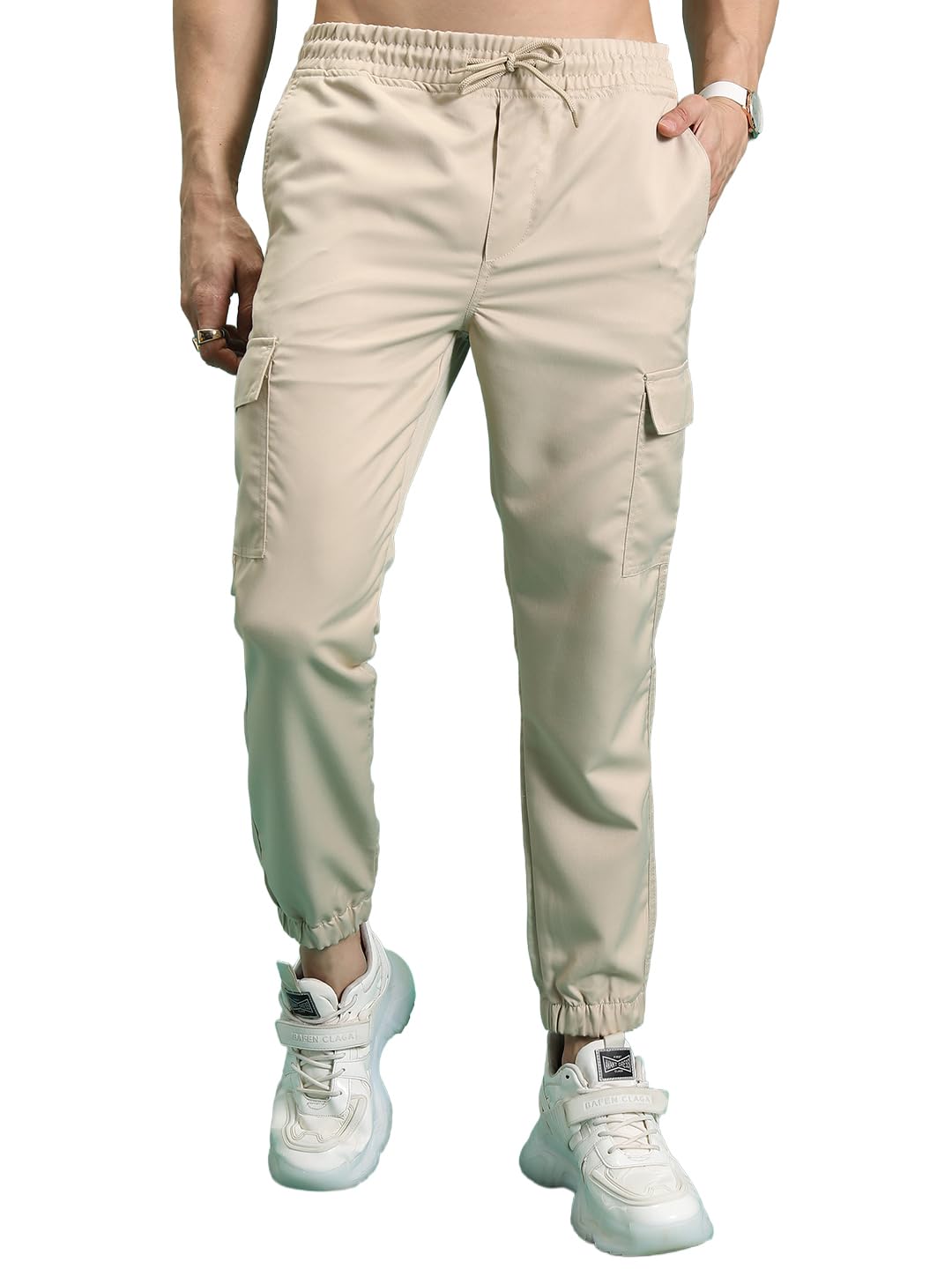 Highlander Men's Cargo Jogger Trousers| Utility Pockets | Trouser for Men | Men Trousers