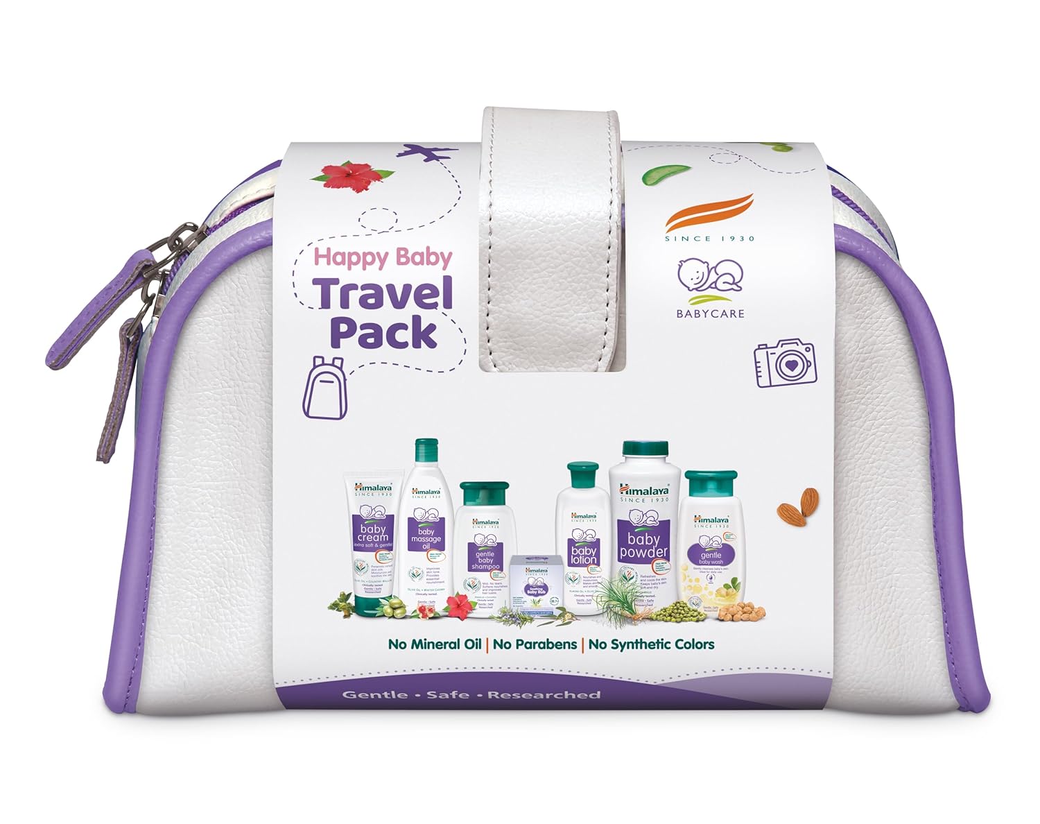Himalaya Baby Gift Pack (7 items) with FREE Maternity Travel Pouch