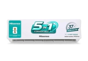 Hisense 2025 Model 1.5 Ton 5 Star Split Inverter AC ((AS-18TR4R5EI, AS-18TR4R5EO), White)